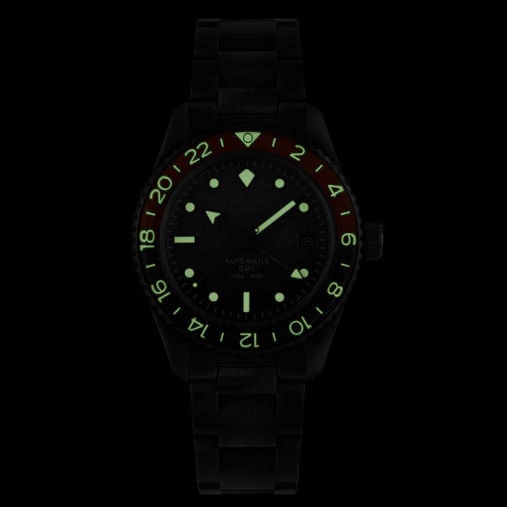 Out Of Order 001-25.NE.BAND Men's Negroni Auto GMT Ultra Distressed Wristwatch - H S Johnson