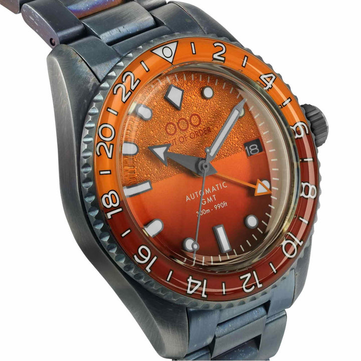Out Of Order 001-25.NE.BAND Men's Negroni Auto GMT Ultra Distressed Wristwatch - H S Johnson