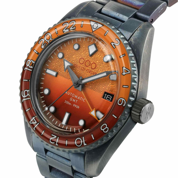 Out Of Order 001-25.NE.BAND Men's Negroni Auto GMT Ultra Distressed Wristwatch - H S Johnson