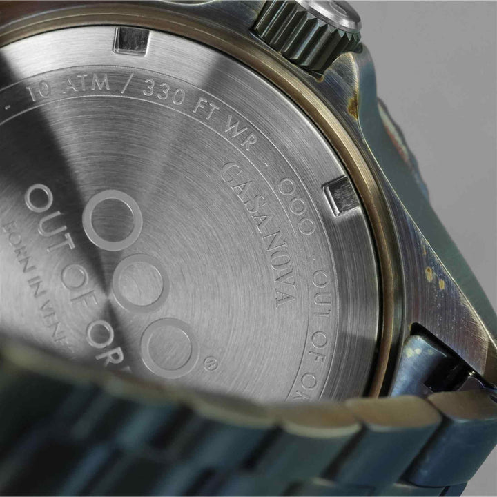 Out Of Order 001-27.NE.GR Black Casanova Ultra Distressed Wristwatch - H S Johnson