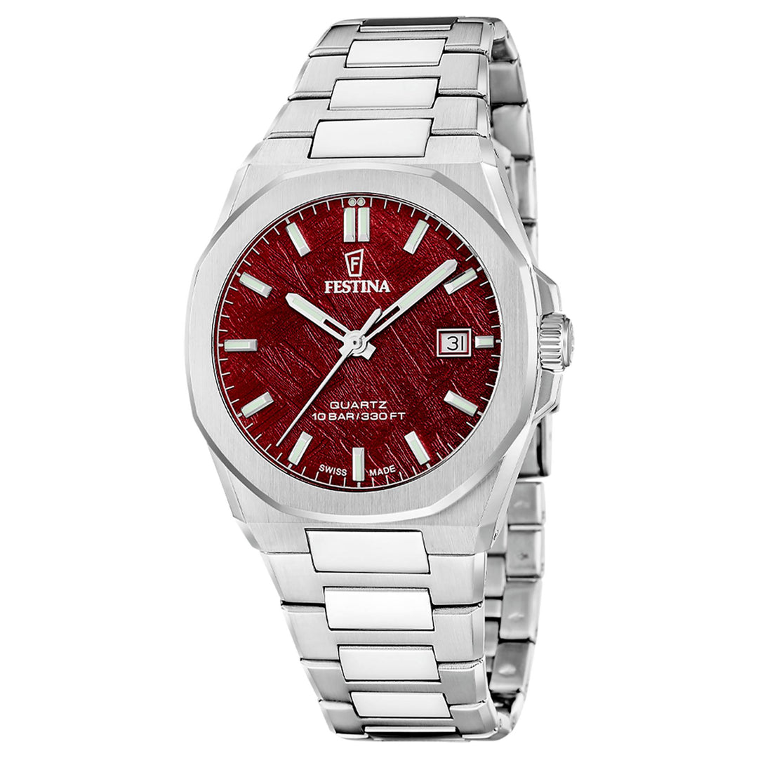 Festina Swiss Made F20100/3 Men's Classic Analogue Quartz Watch
