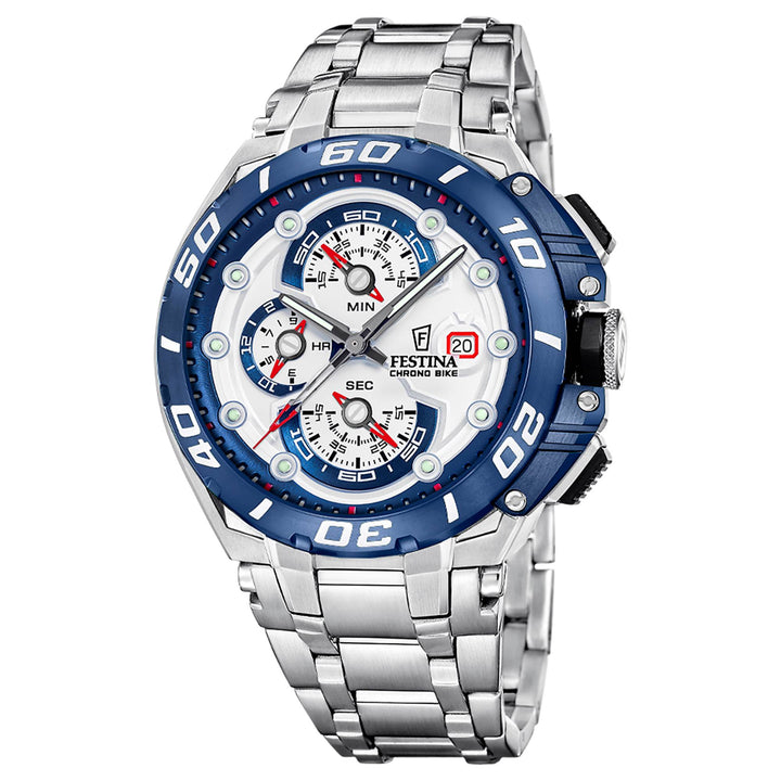 Festina F20754/1 Men's Chrono Bike Steel Bracelet Watch