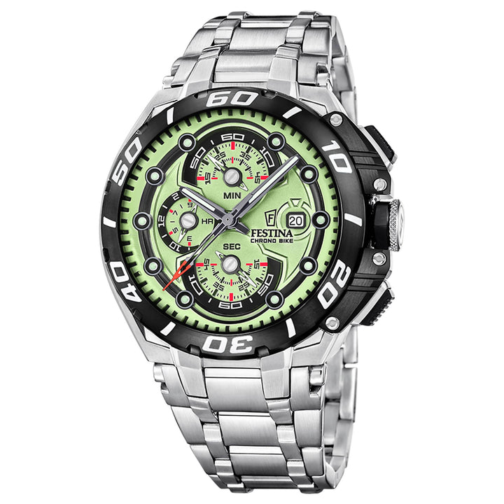 Festina F20754/3 Men's Chrono Bike Steel Bracelet Watch