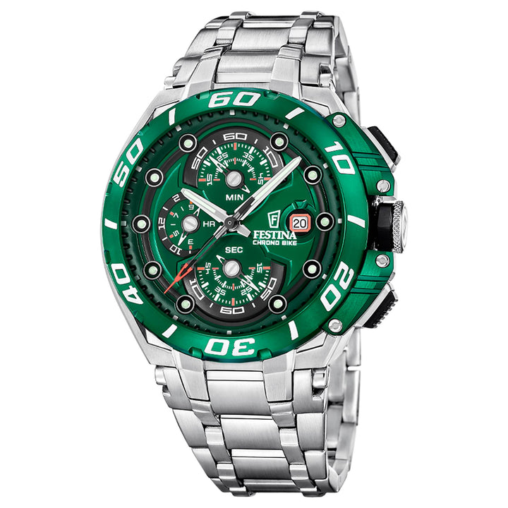 Festina F20754/5 Men's Chrono Bike Steel Bracelet Watch
