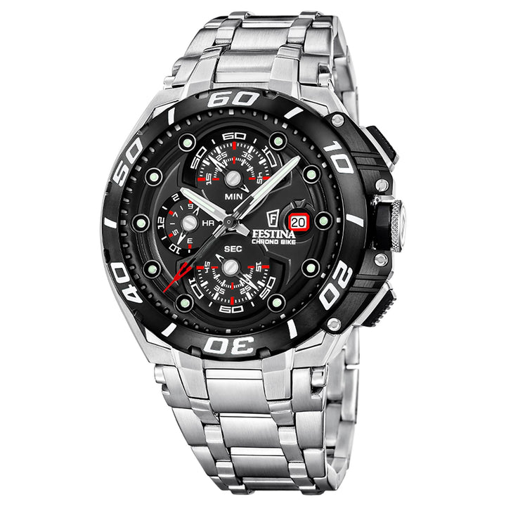 Festina F20754/6 Men's Chrono Bike Steel Bracelet Watch