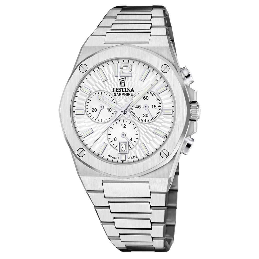 Festina Swiss Made F22002/1 Men's Vallée Analogue Chronograph Quartz Watch
