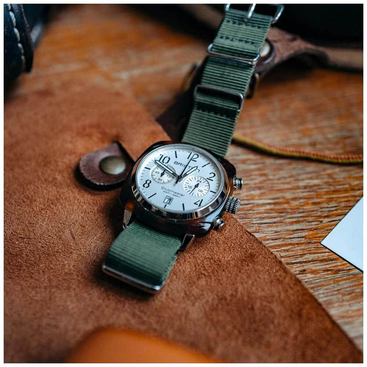 Briston Clubmaster Classic - Chrono - Blanc 16140.SA.T.2.NGA Watch