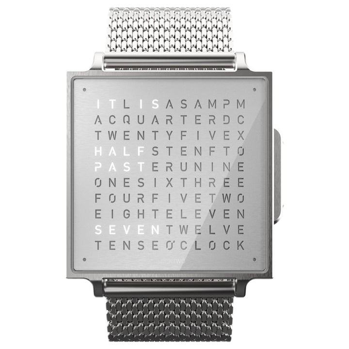 Qlocktwo QW38EN3BRBMBRN  W Fine Steel Quartz Watch