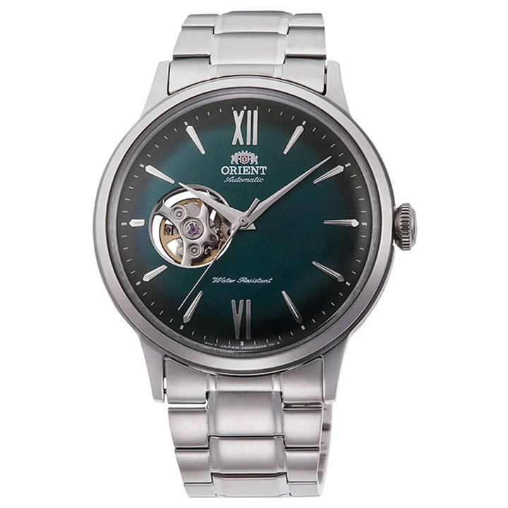 Orient RA-AG0026E30B Bambino Open Heart Green Dial Automatic Watch