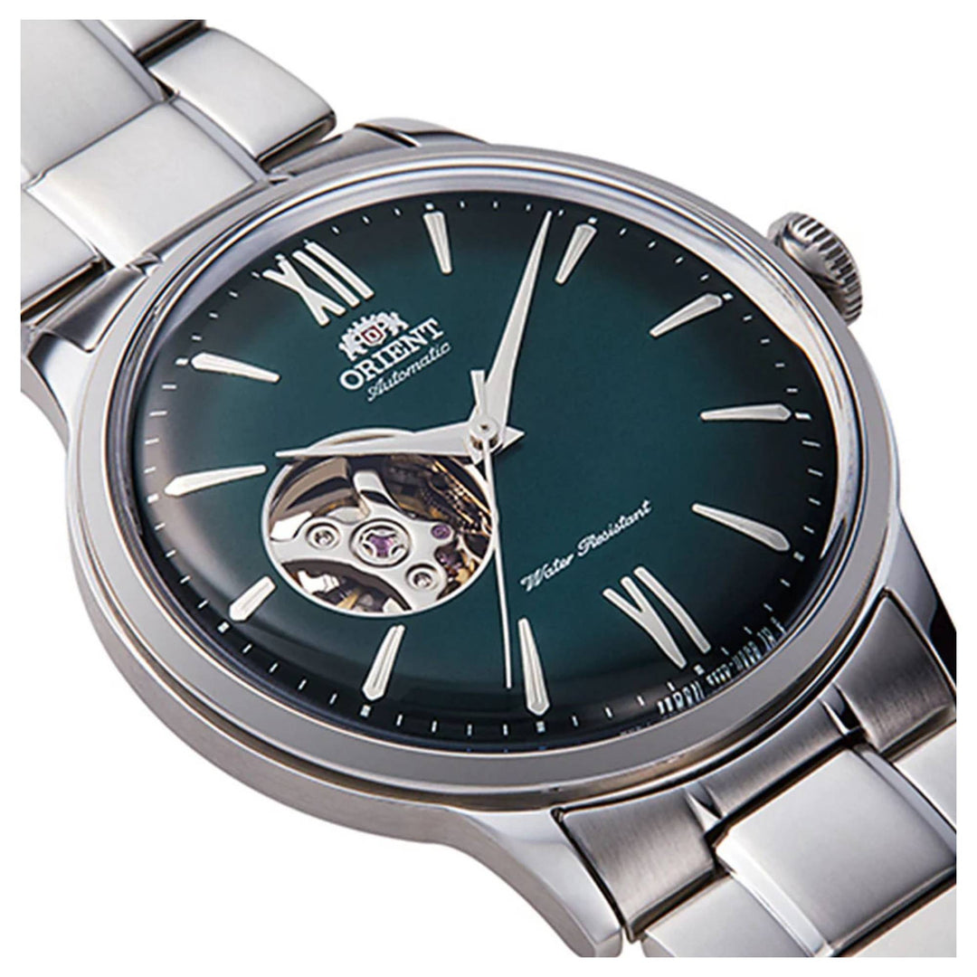 Orient RA-AG0026E30B Bambino Open Heart Green Dial Automatic Watch