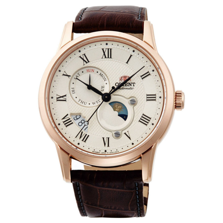 Orient RA-AK0007S30B Mechanical Classic Watch, Leather Strap Wristwatch