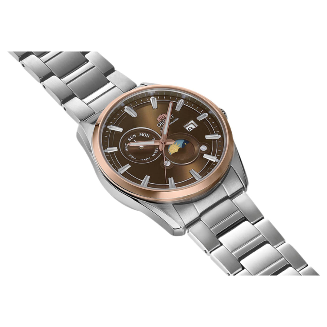 Orient RA-AK0313Y30B Stretto Sun And Moon Automatic Watch