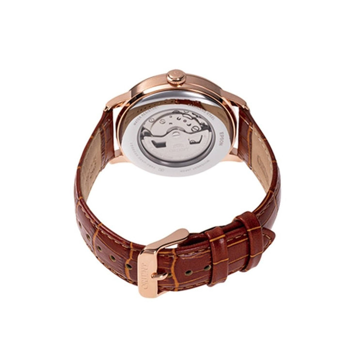 Orient RA-AK0801S30B Mechanical Classic Watch, Leather Strap Wristwatch