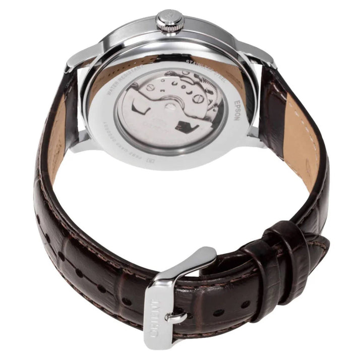 Orient RA-AK0804Y30B Mechanical Classic Watch, Leather Strap Wristwatch