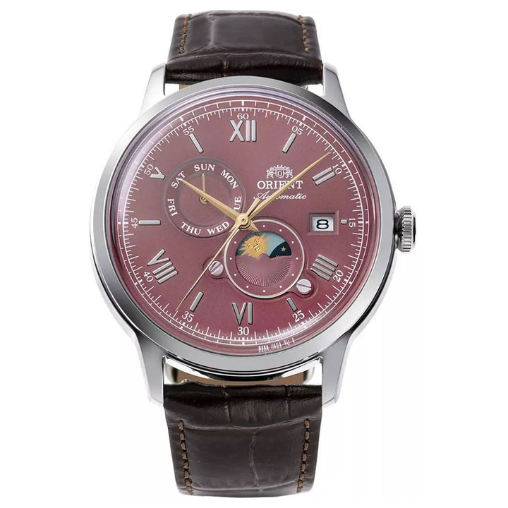 Orient RA-AK0807R30B Mechanical Classic Watch, Leather Strap Wristwatch