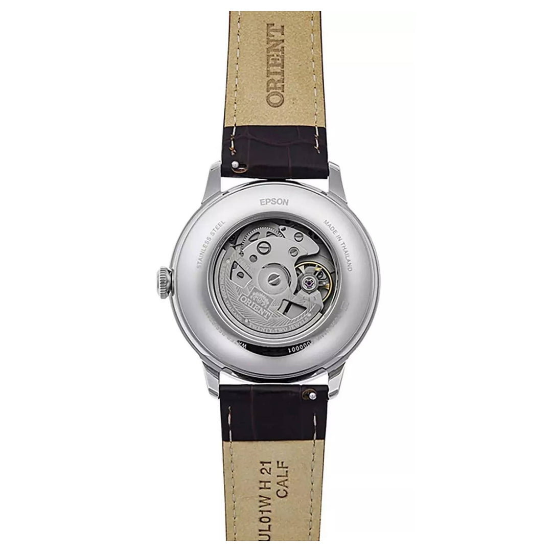 Orient RA-AK0807R30B Mechanical Classic Watch, Leather Strap Wristwatch