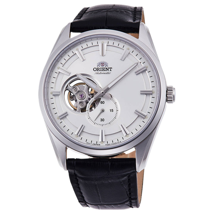 Orient RA-AR0004S30B Contemporary Open Heart Silver Dial Automatic Wristwatch