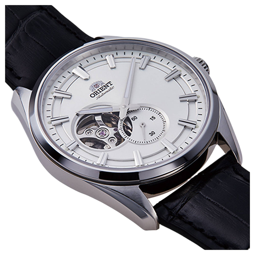 Orient RA-AR0004S30B Contemporary Open Heart Silver Dial Automatic Wristwatch