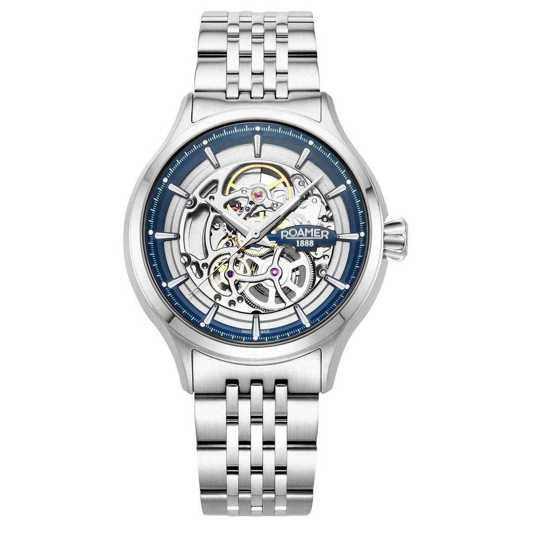 Roamer 101984 41 45 10 Men's Competence Skeleton IV Automatic Wristwatch - H S Johnson