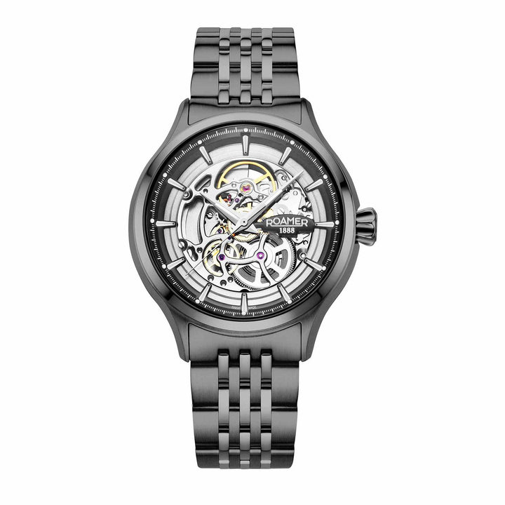 Roamer 101984 45 85 10 Competence Skeleton IV Automatic Wristwatch - H S Johnson