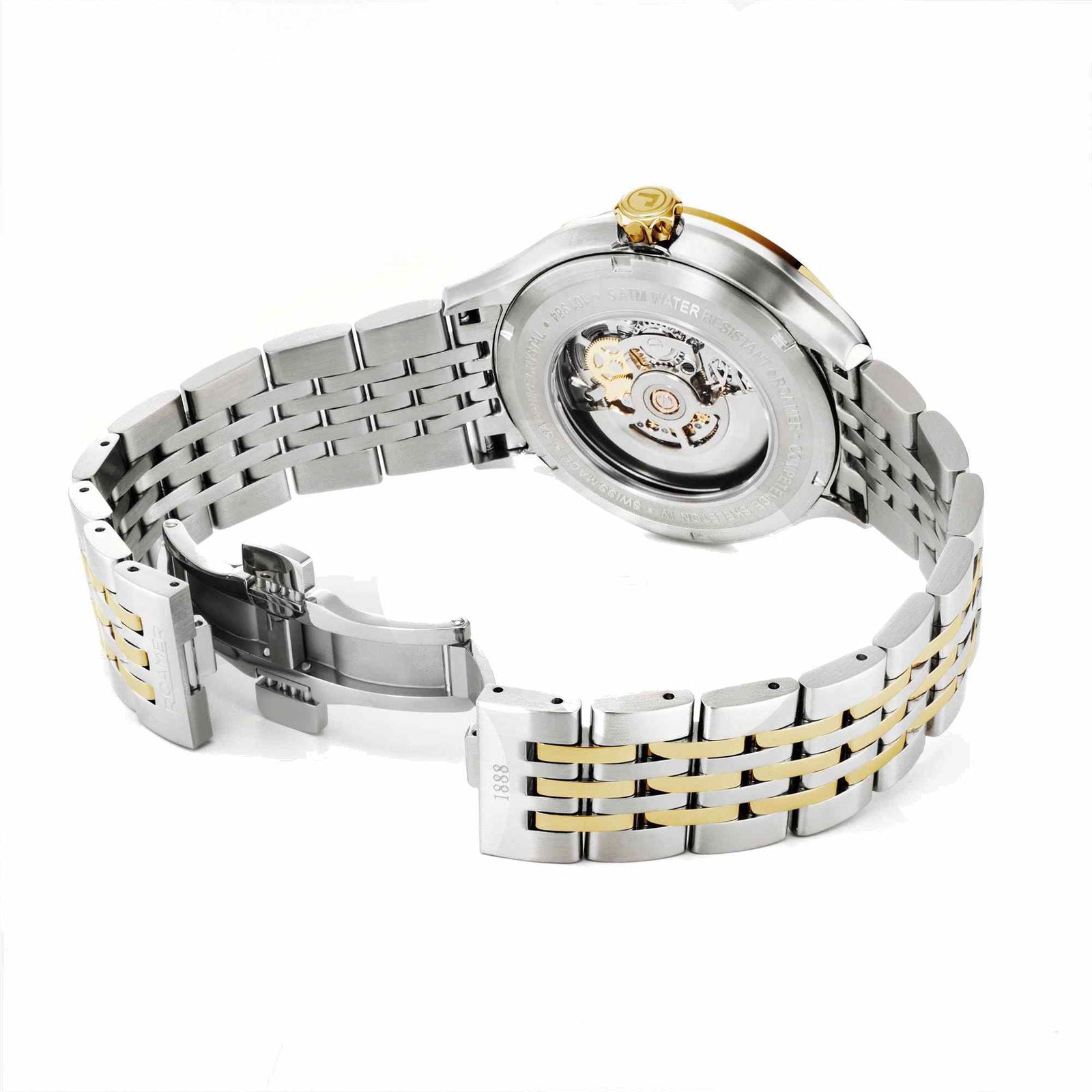 Roamer 101984 47 85 10 Competence Skeleton IV Automatic Wristwatch H S Johnson