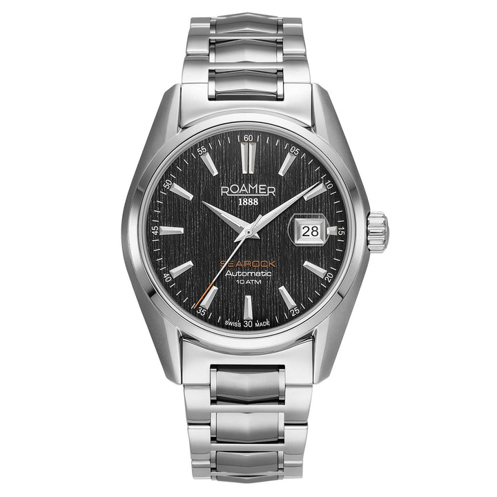 Roamer 210665 41 55 20 Men's Searock Automatic Black Dial Wristwatch - H S Johnson