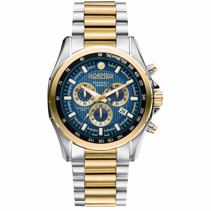 Roamer 220837 48 45 20 Rockshell Mark III Chronograph Wristwatch - H S Johnson