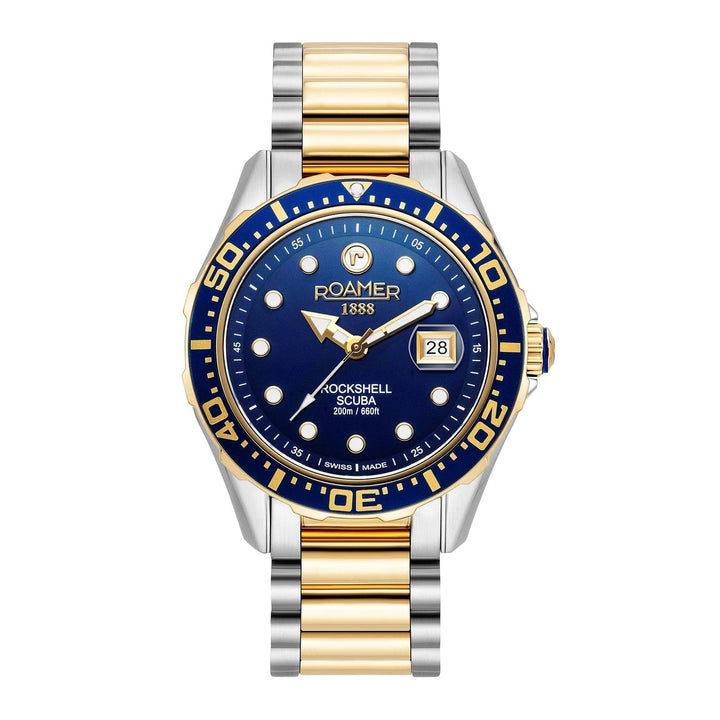 Roamer 220858 47 45 50 Rockshell Mark III Scuba Blue Dial Wristwatch - H S Johnson