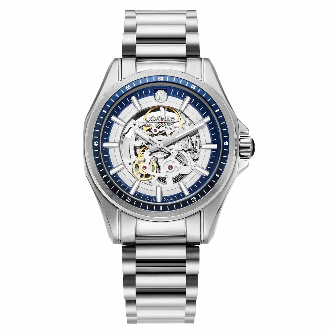 Roamer 220984 41 45 20 Rockshell Mark III Skeleton Wristwatch - H S Johnson