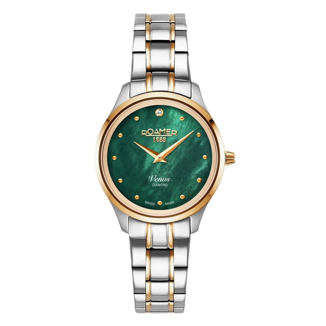 Roamer 601857 47 59 20 Women's Venus Diamond Two Tone Steel Bracelet Wristwatch - H S Johnson