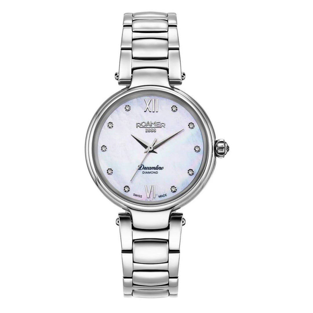 Roamer 857847 41 29 50 Women's Dreamline Diamond Steel Bracelet Wristwatch - H S Johnson