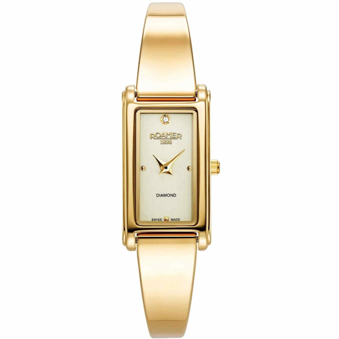 Roamer 866845 48 35 20 Elegance Diamond Gold Tone Wristwatch - H S Johnson