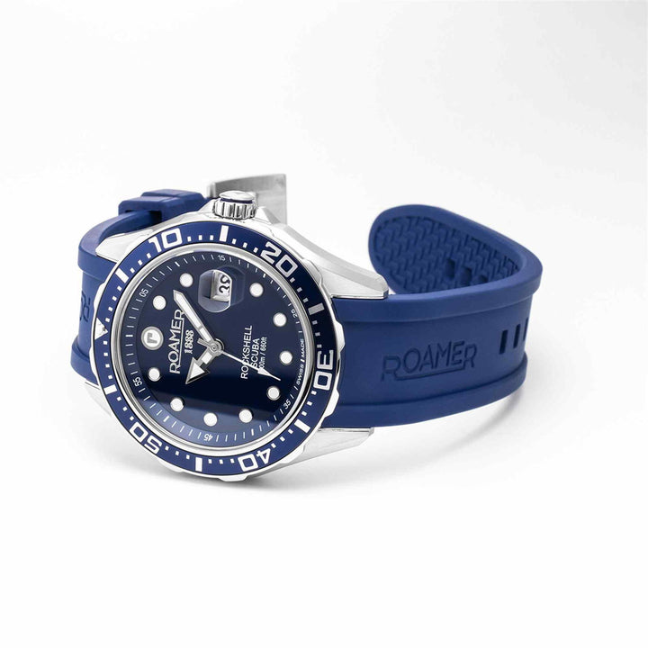 Roamer 867833 41 45 02 Men's Rockshell Mark III Scuba Silicone Wristwatch - H S Johnson
