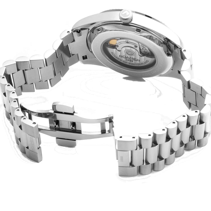 Roamer 981666 41 45 50 Daydate II Automatic Steel Bracelet Wristwatch - H S Johnson