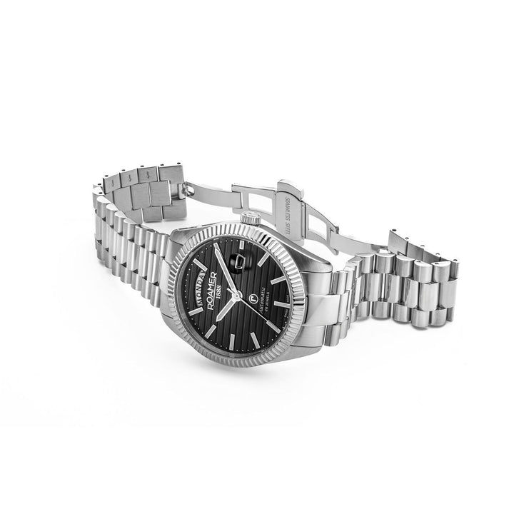 Roamer 981666 41 85 50 Daydate II Automatic Steel Bracelet Wristwatch - H S Johnson