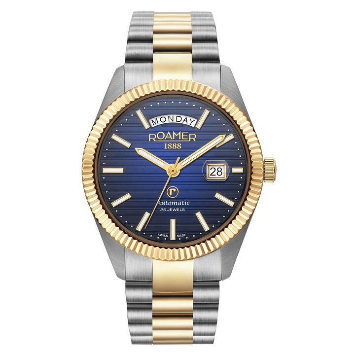 Roamer 981666 47 45 50 Daydate II Automatic Two Tone Bracelet Wristwatch - H S Johnson