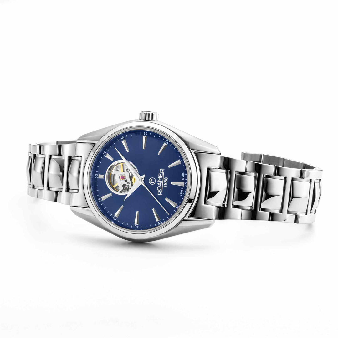 Roamer 984985 41 45 20 Searock Master Blue Automatic Wristwatch - H S Johnson