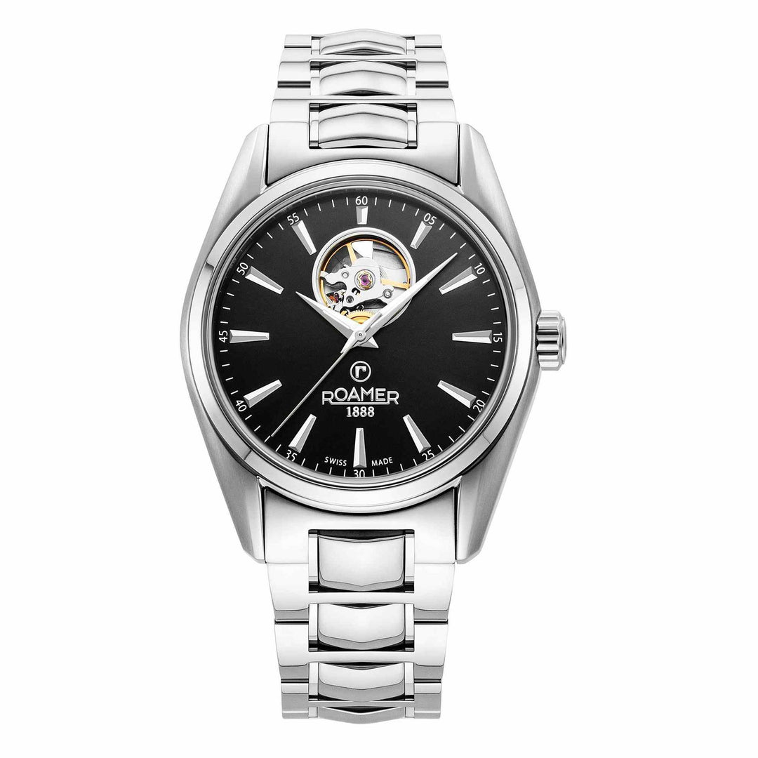 Roamer 984985 41 85 20 Searock Master Black Automatic Wristwatch - H S Johnson