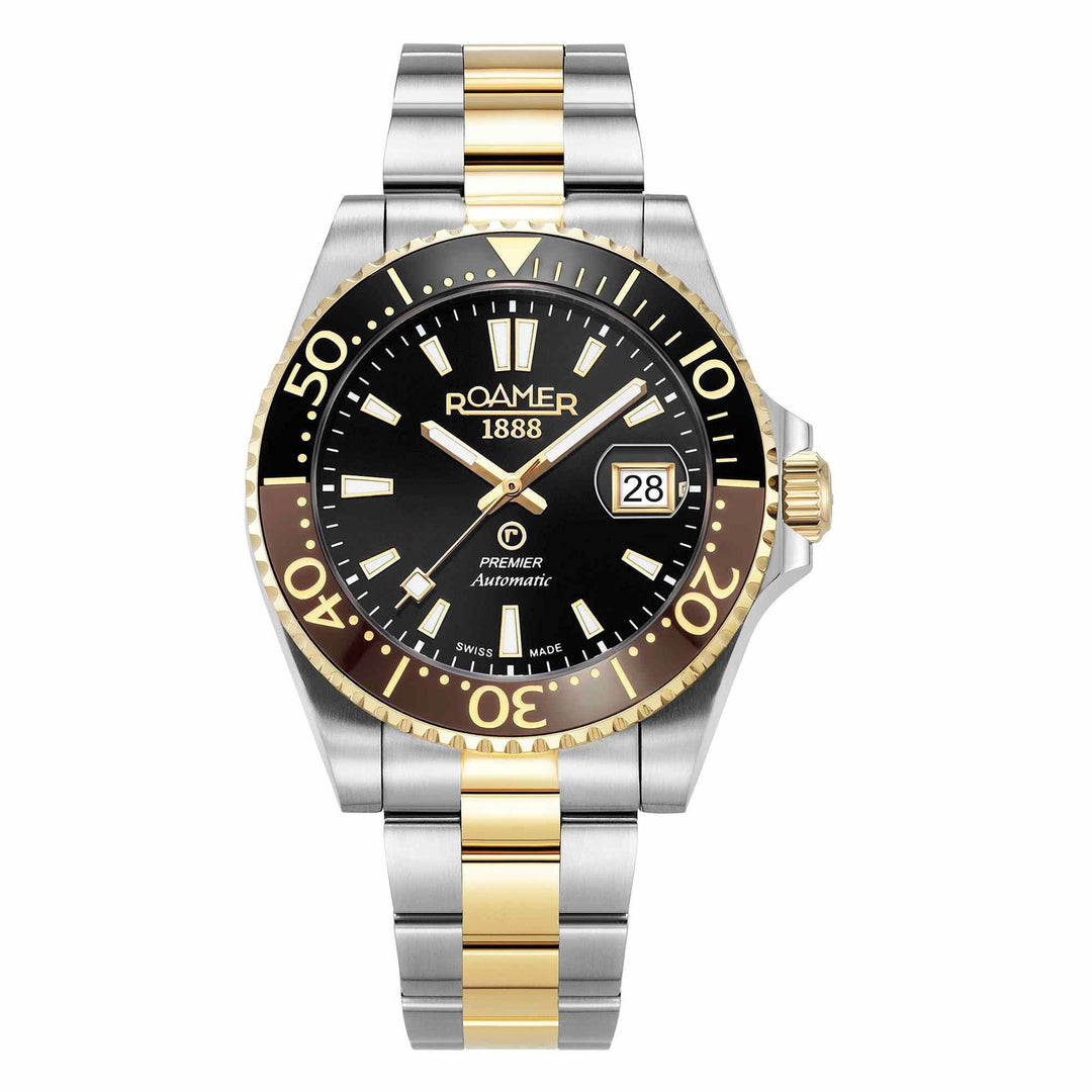 Roamer 986983 47 85 20 Men's Premier Black Dial Automatic Wristwatch - H S Johnson
