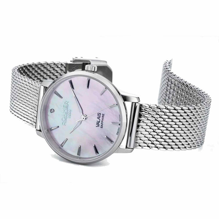 Roamer 989847 41 10 05 Women's Valais Diamond Set Wristwatch - H S Johnson