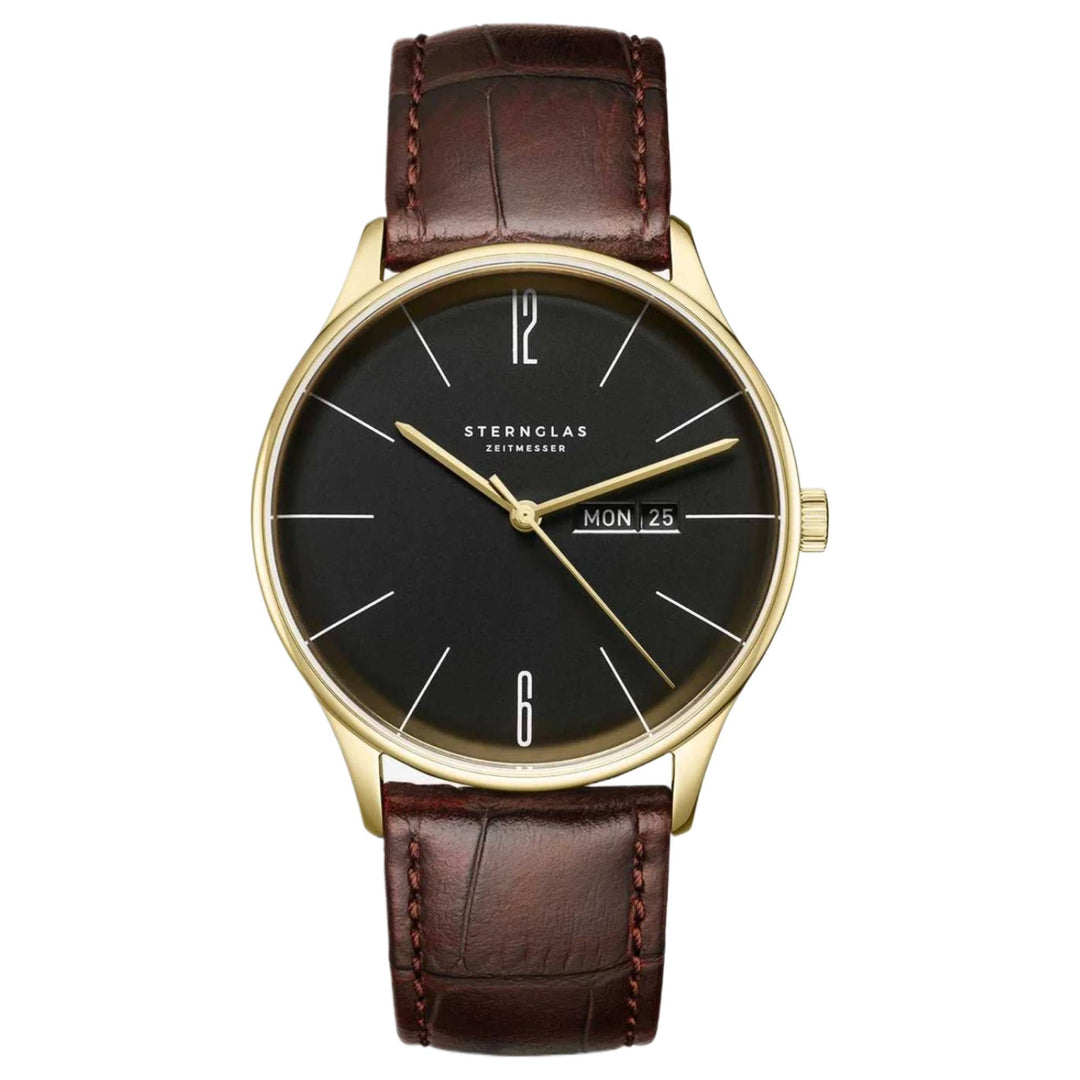 Sternglas S01-BE04-HE01 Men's Berlin Brown Leather Watch