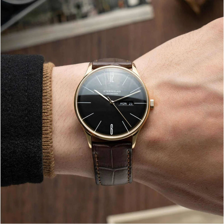 Sternglas S01-BE04-HE01 Men's Berlin Brown Leather Watch