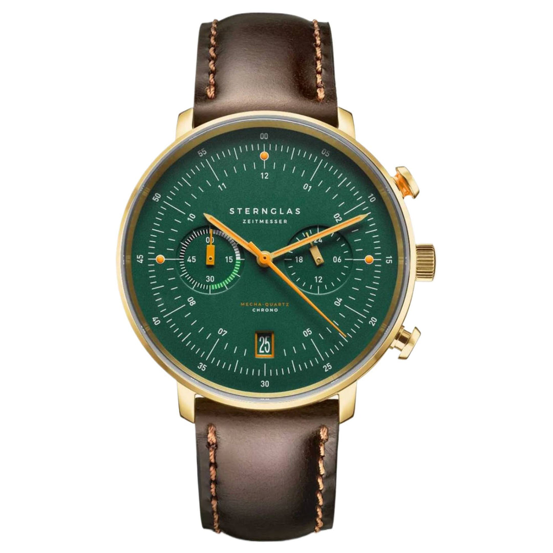 Sternglas S01-HCV22-BR01 Men's Hamburg Chronograph Watch