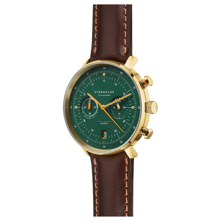 Sternglas S01-HCV22-BR01 Men's Hamburg Chronograph Watch