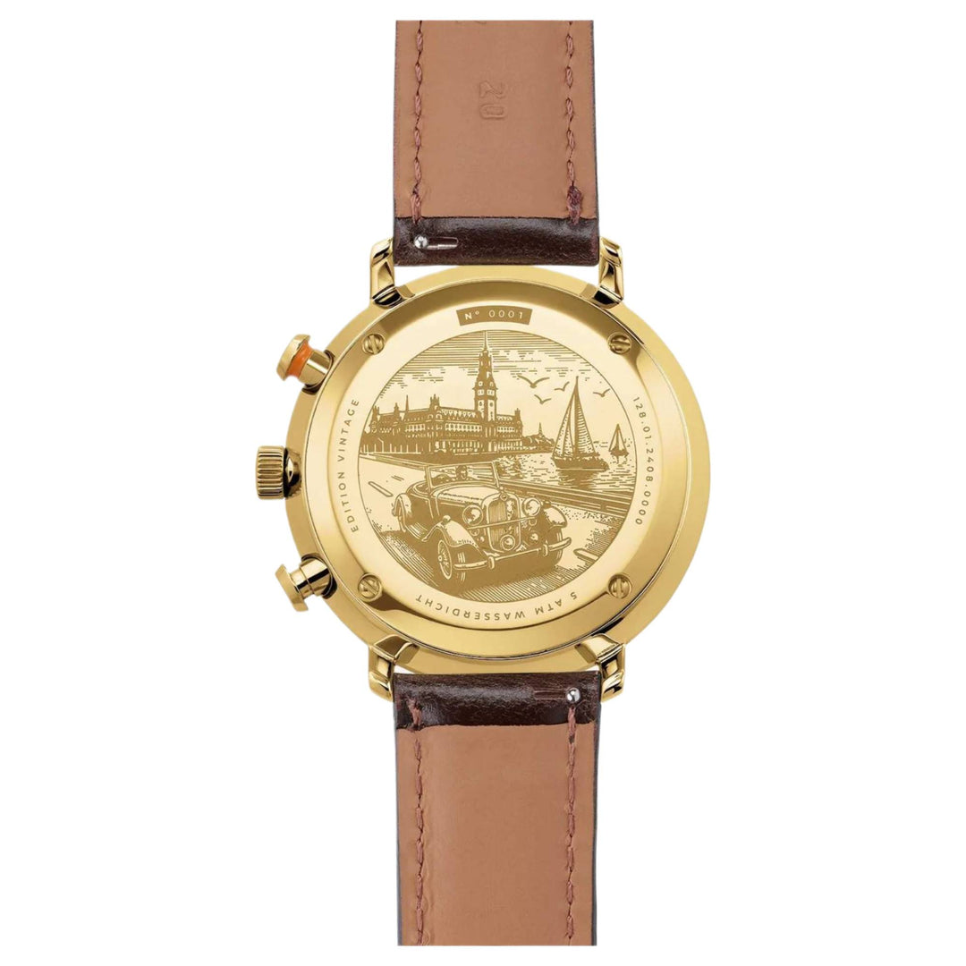 Sternglas S01-HCV22-BR01 Men's Hamburg Chronograph Watch