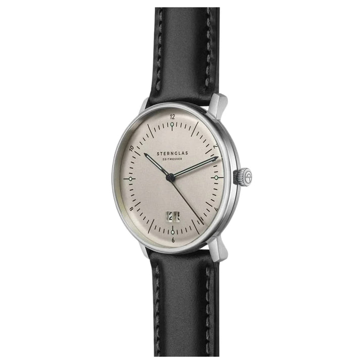 Sternglas S01-NAG26-BR02 Men's Naos Big Date Watch
