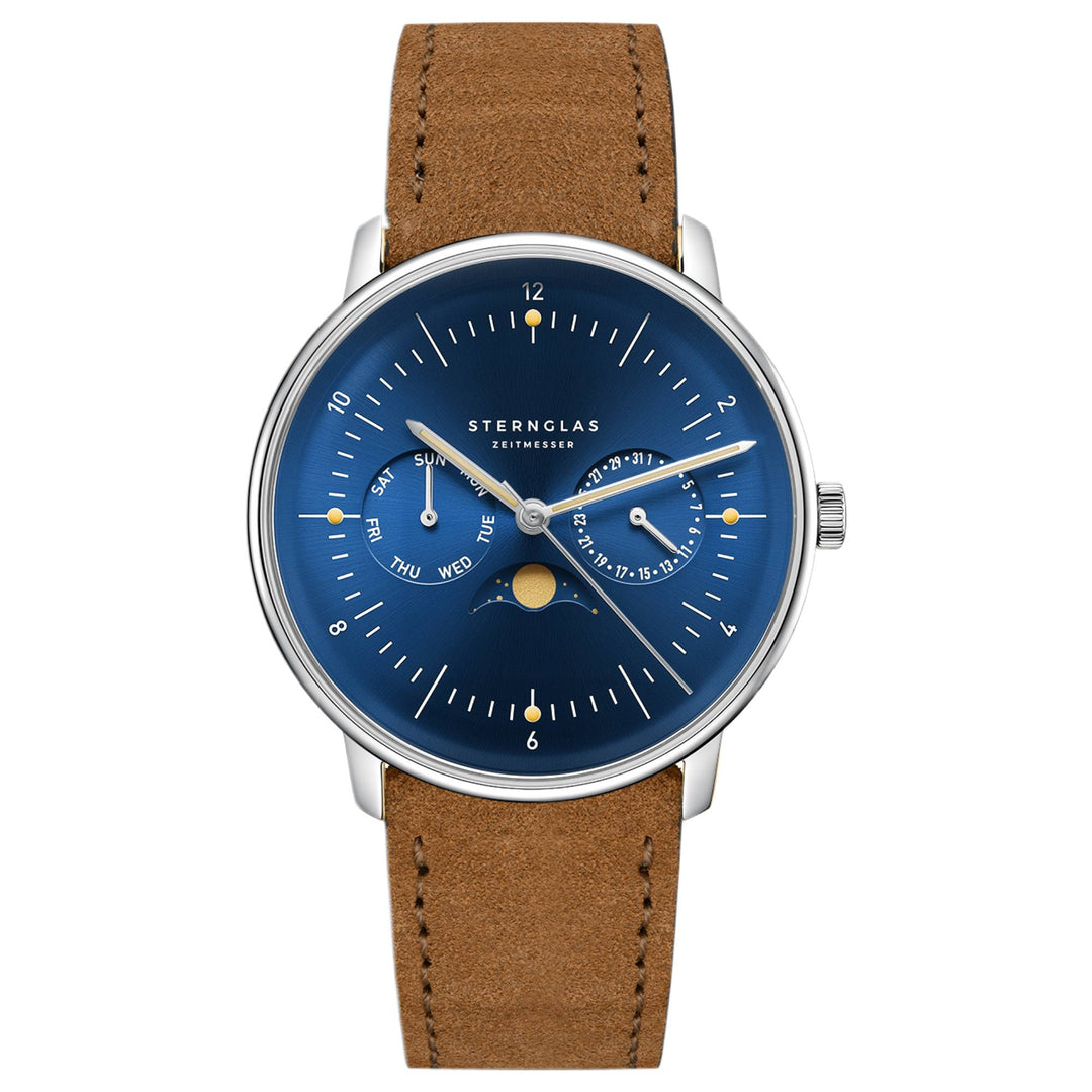Sternglas S01-NM06-WL01  Men's Naos Moonphase Watch