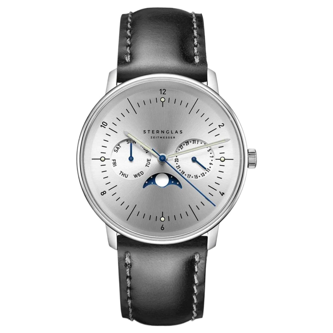 Sternglas S01-NM52-BR02  Men's Naos Moonphase Watch