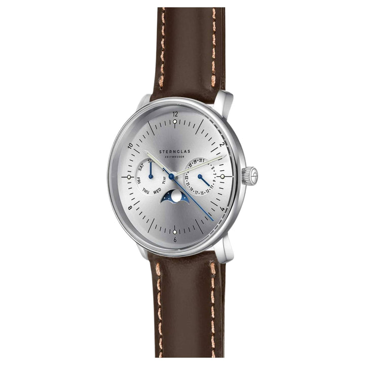 Sternglas S01-NM52-BR03  Men's Naos Moonphase Watch