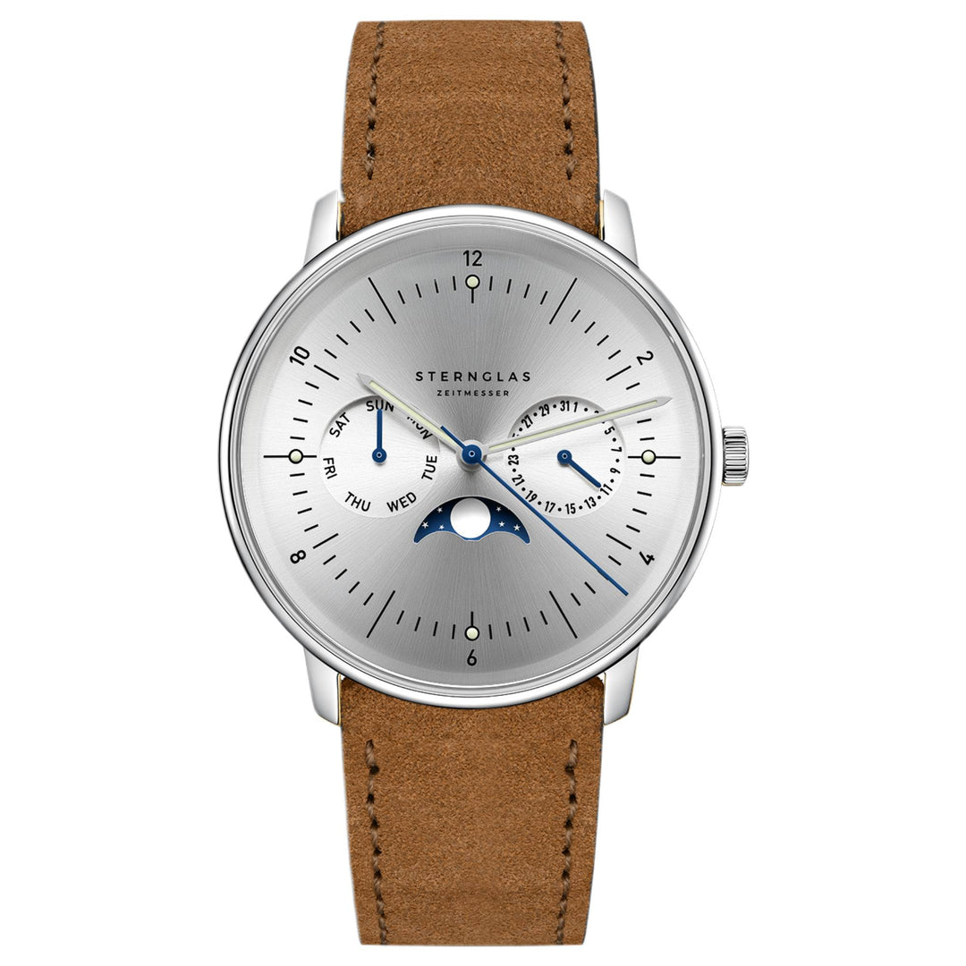 Sternglas S01-NM52-WL01  Men's Naos Moonphase Watch